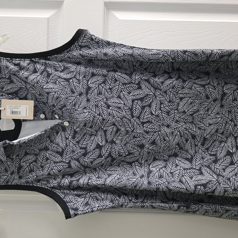 Peter Millar Black and Gray Abstract Sleeveless Tank Top